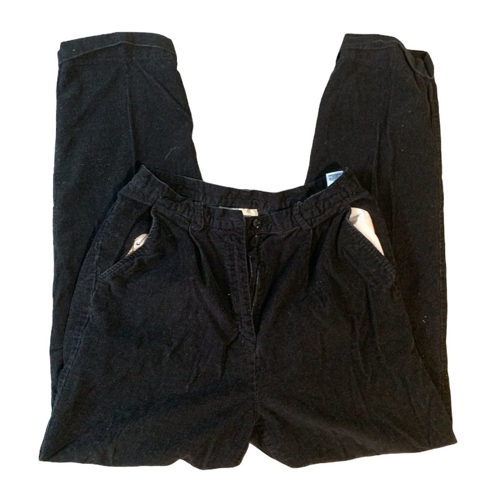 NWOT Annex Black Corduroy Pants, Size 10